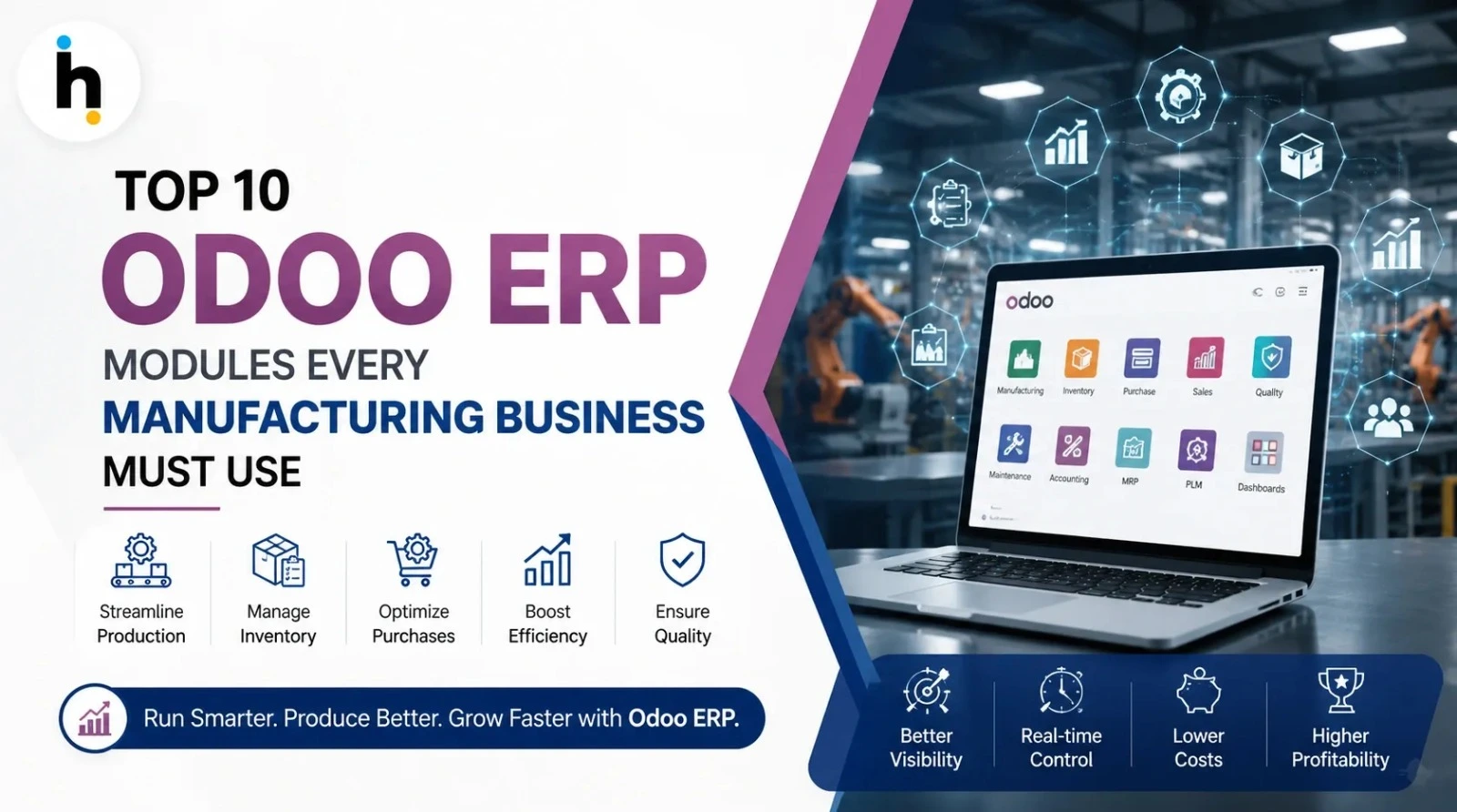 Top 10 Odoo ERP Modules Every Manufacturing Business Must Use