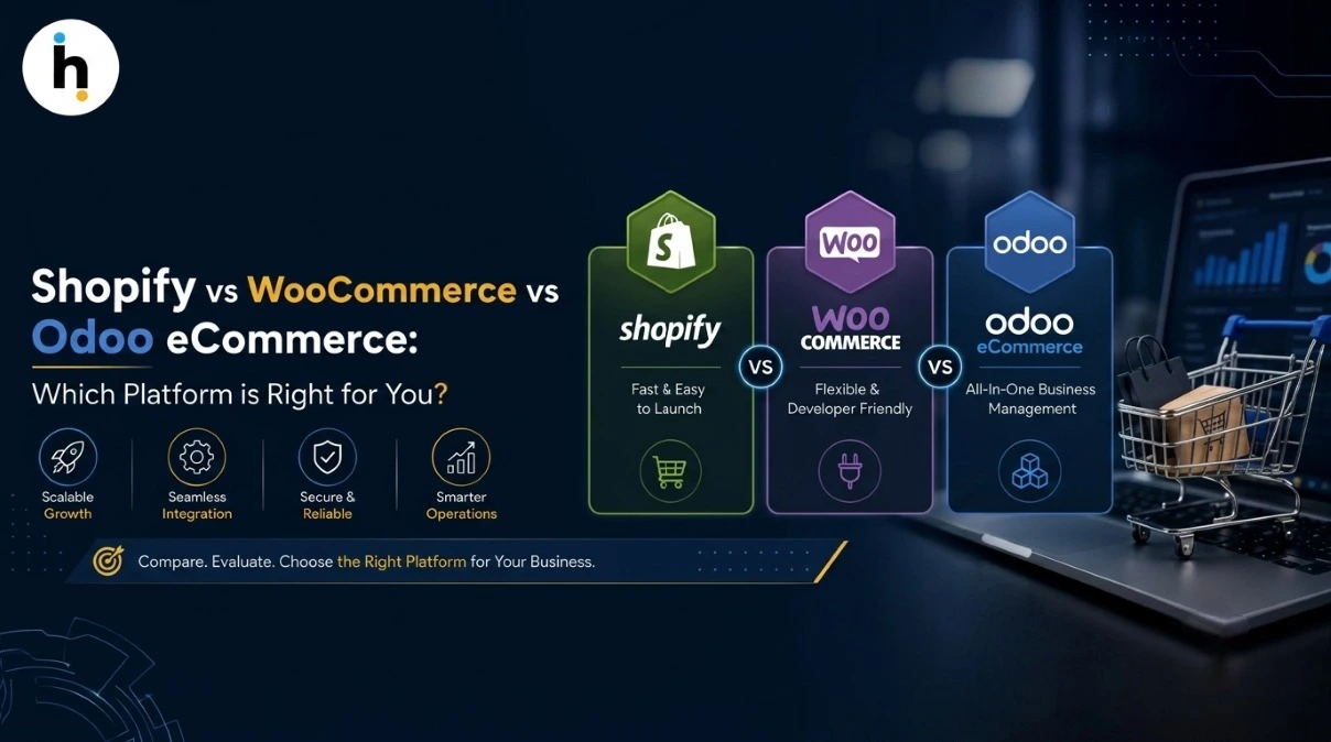 Shopify vs WooCommerce vs Odoo eCommerce
